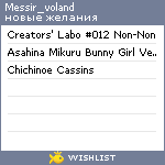 My Wishlist - messir_voland