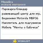 My Wishlist - mevedica