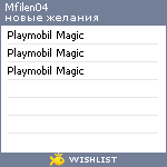 My Wishlist - mfilen04