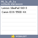 My Wishlist - mi_la_sh_ka