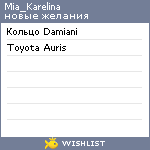 My Wishlist - mia_karelina