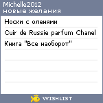 My Wishlist - michelle2012