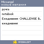 My Wishlist - micoangel