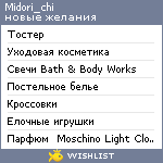 My Wishlist - midori_chi