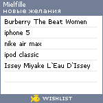 My Wishlist - mielfille