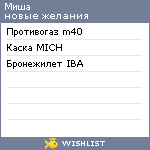 My Wishlist - mifan