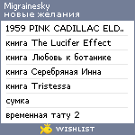 My Wishlist - migrainesky