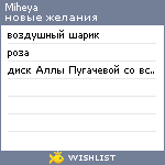 My Wishlist - miheya