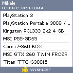 My Wishlist - mikele