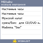 My Wishlist - mikhailnv