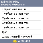 My Wishlist - mikhailpeshkin