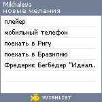 My Wishlist - mikhaleva