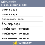 My Wishlist - mikheevaks