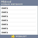 My Wishlist - milakoval