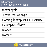 My Wishlist - milamiller