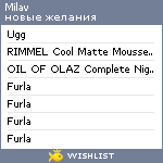 My Wishlist - milav