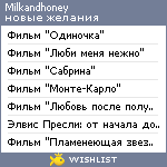 My Wishlist - milkandhoney