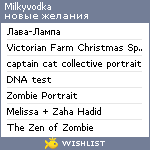 My Wishlist - milkyvodka