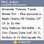 My Wishlist - mind_analyze