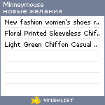 My Wishlist - minneymouse