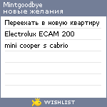 My Wishlist - mintgoodbye