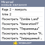 My Wishlist - mirasrael