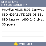 My Wishlist - mishadubrov