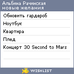 My Wishlist - miss_rachinskaya