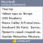 My Wishlist - missninelli