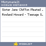 My Wishlist - mistymarie21