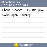 My Wishlist - mitochondrea