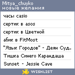 My Wishlist - mitya_chuyko