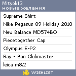 My Wishlist - mityok13