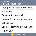 My Wishlist - miusato