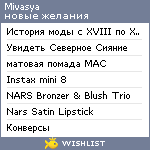 My Wishlist - mivasya