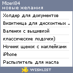 My Wishlist - mizeri84