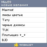 My Wishlist - mizu59