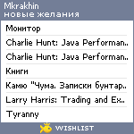 My Wishlist - mkrakhin