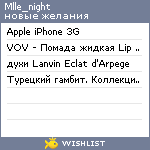 My Wishlist - mlle_night