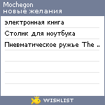 My Wishlist - mochegon