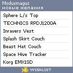 My Wishlist - modusmagus