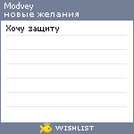 My Wishlist - modvey