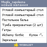 My Wishlist - mogila_napoleona