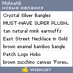 My Wishlist - mohnatik