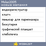 My Wishlist - molas2005