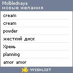 My Wishlist - molblednaya