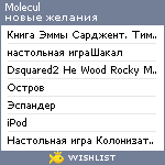 My Wishlist - molecul