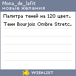 My Wishlist - mona_de_lafit