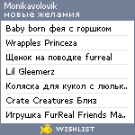 My Wishlist - monikavolovik