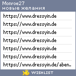 My Wishlist - monroe27